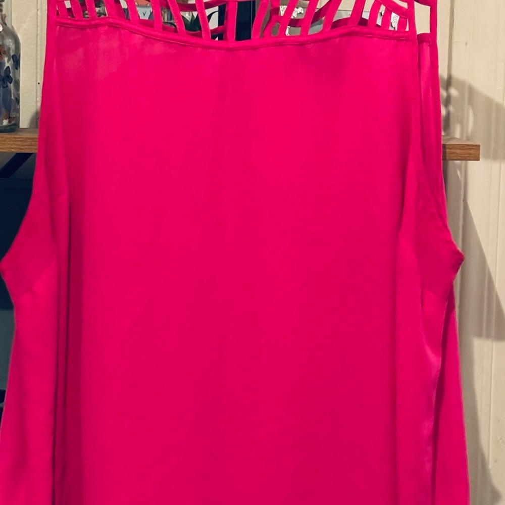 Torrid Pink Cut Out Camisole Sleeveless Top